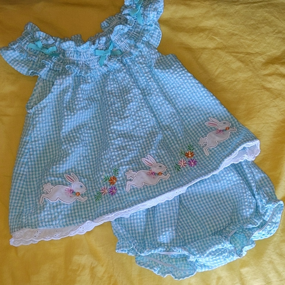 Seersucker dress set